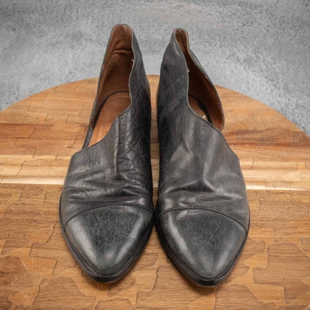 Free People Textured Royale Flat Boho Western Shoes Black EU size 36 / US size 6
